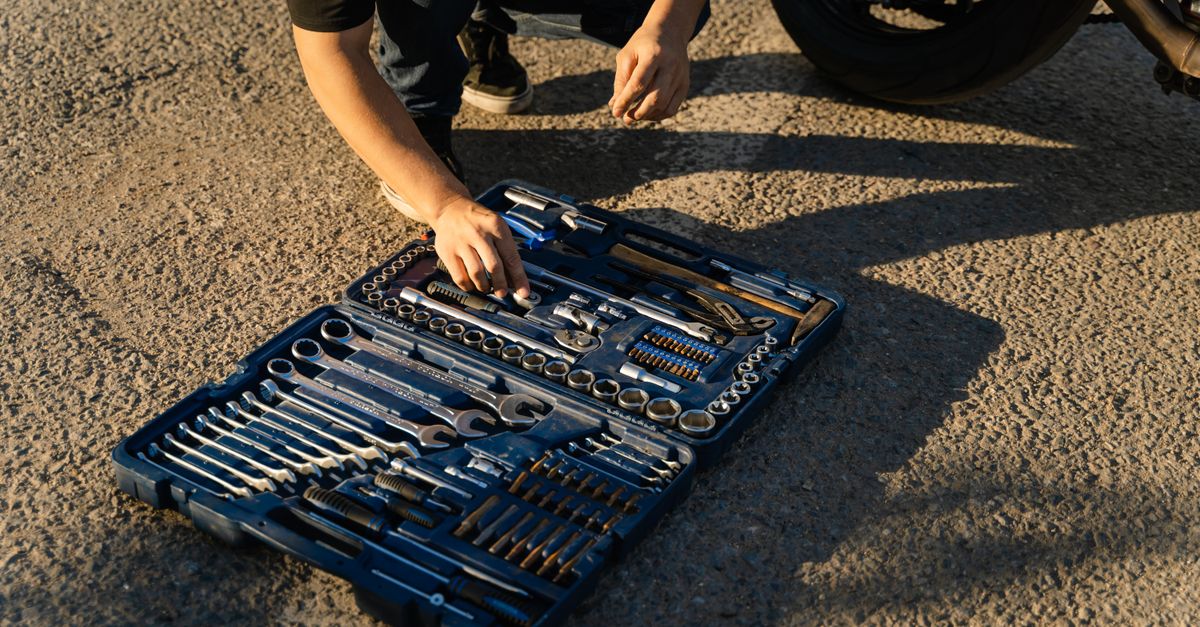 technician toolbox house entrance — First Locksmiths